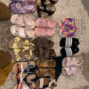 8c girl sandals 30$ for all them
